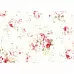 Отрез ткани 50х55 см "Акварельные красные розы на кремовом. Крупные" (PEPPY)