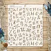 Трафарет 15х18 см "Первоклашка. Буквы" (ScrapMania)