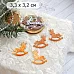 Нож "Новогодние игрушки. Лошадки", 3,3х3,2 см (ScrapMania)