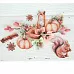 Набор высечек из ткани "Рыжая осень", 23 шт (Rozeflowers)