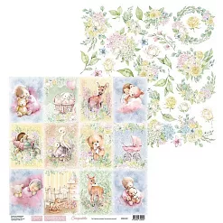 Набор бумаги 30х30 см "Моя вселенная. Доченька", 8 листов (Scrapodelie) Набор бумаги 30х30 см "Моя вселенная. Доченька", 8 листов (Scrapodelie)