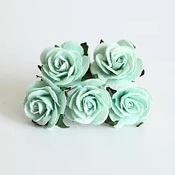 Букет крупных роз "Мятный", 2,5 см, 5 шт (Craft)