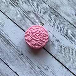 Миниатюра "Подвеска печенье Oreo. Светло-розовая", 1 шт (Югарт)