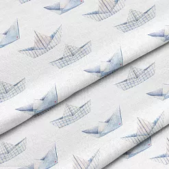 Отрез ткани 79х50 см "Кораблики" (Cotton) Отрез ткани 79х50 см "Кораблики" (Cotton)