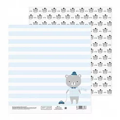 Бумага 20х20 см "Медвежонок" (АртУзор)