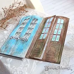 Нож "Дверь с тюльпанами", 6,5х12,5 см (ScrapMania)