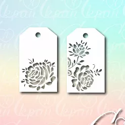 Чипборд "Теги с цветами" (LeoMammy) Чипборд "Теги с цветами" (LeoMammy)