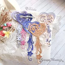 Нож "Воздушные шары. Сердце", 5,5х12,5 см (ScrapMania)