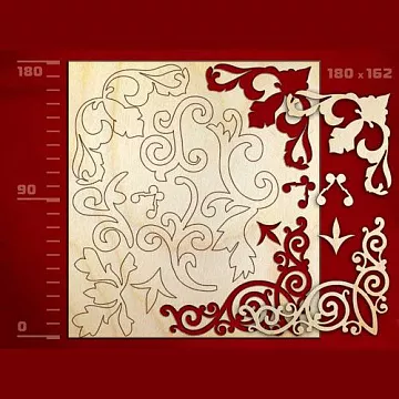 Набор украшений из дерева "Орнамент - 3" (Россия)