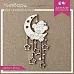 Украшение из чипборда "Мишка на месяце" (ScrapКрым)