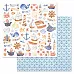 Набор бумаги 30,5х30,5 см "Морячок", 12 листов (ScrapMania)