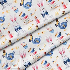 Отрез ткани 79х50 см "Мартовский заяц" (Cotton)