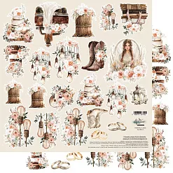 Бумага 30х30 см "Romantic Boho 11" (Alchemy of Art) Бумага 30х30 см "Romantic Boho 11" (Alchemy of Art)