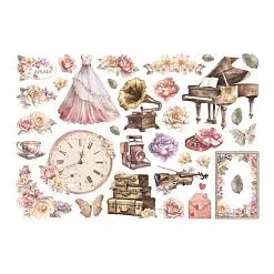 Набор вырубок "Romance Forever", 33 шт (Stamperia) Набор вырубок "Romance Forever", 33 шт (Stamperia)