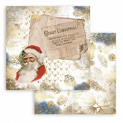 Набор бумаги 20х20 см "Romantic Christmas" (Stamperia)