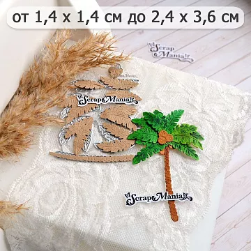 Нож "Пляж. Пальма", 2,4х3,6 см (ScrapMania)