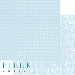 Бумага "Шебби Шик Базовая 2.0. Небесный голубой" (Fleur-design)