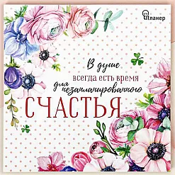 Блокнот-планер "В душе всегда есть время..."