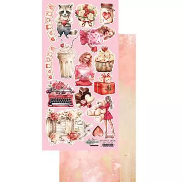 Бумага 15х30 см "Melody of The Heart. Love. Для вырезания" (Alchemy of Art)