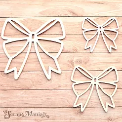 Шейкер "Волшебный снегопад. Бант. Большой", 9,5х9 см (ScrapMania)