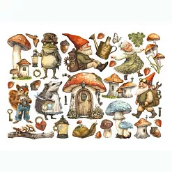 Набор вырубок "Hidden Grove", 34 шт (Stamperia)
