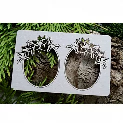Чипборд "Новогодние рамки", 4,8х5,8 см (LeoMammy)