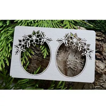 Чипборд "Новогодние рамки", 4,8х5,8 см (LeoMammy)