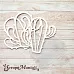 Чипборд "Ламы. Шейкер. Кактус большой" (ScrapMania)