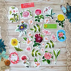 Набор высечек из бумаги "Летняя феерия", 44 шт (ScrapMania)