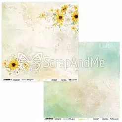 Набор бумаги 30х30 см "Sunflowers", 5 листов (ScrapAndMe)
