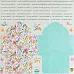  Набор бумаги 30х30 см "Зайки идут в гости", 6 листов (Scrapfriend)