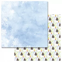 Набор бумаги 30,5х30,5 см "Акварельная зима", 9 листов (ScrapMania) Набор бумаги 30,5х30,5 см "Акварельная зима", 9 листов (ScrapMania)