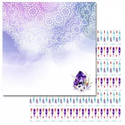 Набор бумаги 30,5х30,5 см "Этника. Лиловое сияние", 6 листов (ScrapMania) Набор бумаги 30,5х30,5 см "Этника. Лиловое сияние", 6 листов (ScrapMania)