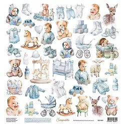 Бумага "Моя вселенная. Сыночек. Лист для вырезания" (Scrapodelie)