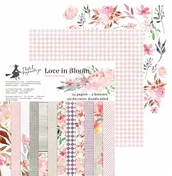 Набор бумаги 15х15 см "Love in Bloom", 24 листа (Piatek13)