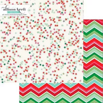 Бумага "Зигзаги и звезды. Новогодний танец" (Webster's Pages)