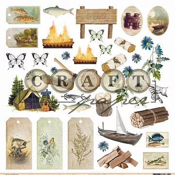 Бумага "Хочу в поход. Поход" (CraftPaper)
