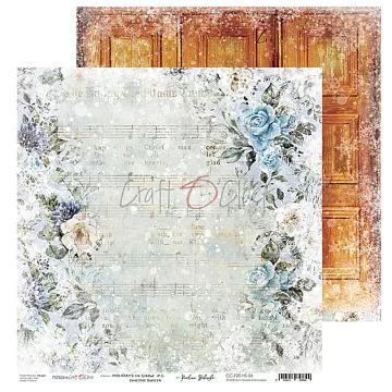 Бумага 30х30 см "Holidays in snow 6" (CraftO'clock)