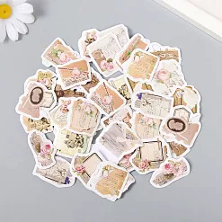 Набор наклеек "Розы и письма", 46 шт