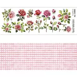 Лист с картинками 10х30 см "Цветы. Чайная роза" (ScrapMania) Лист с картинками 10х30 см "Цветы. Чайная роза" (ScrapMania)
