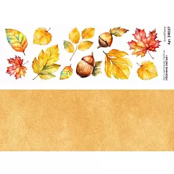 Лист с картинками 10х30 см "Осенние листья 4" (ScrapMania)