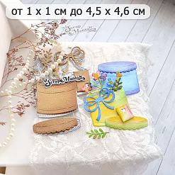 Нож "Цветочный комплимент. Подарочная коробка", 4,5х4,6 см (ScrapMania)