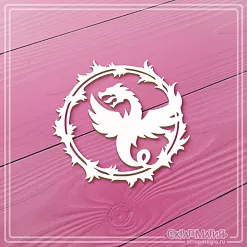 Чипборд "Рамка. Огненный дракон", 5,5х5,7 см (СкрапМагия) Чипборд "Рамка. Огненный дракон", 5,5х5,7 см (СкрапМагия)