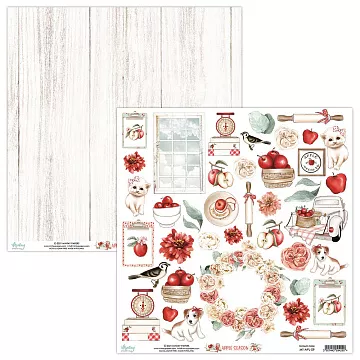 Бумага "Apple Season 09. Картинки для вырезания" (Mintay)