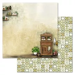 Набор бумаги 30,5х30,5 см "Рецепты старого буфета", 12 листов (ScrapMania)