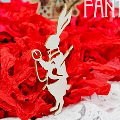 Украшение из чипборда "Белый кролик" (Fantasy)