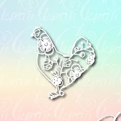 Чипборд "Курочка" (LeoMammy)