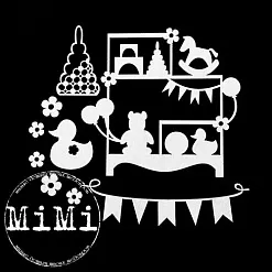 Набор украшений из чипборда "Детская коллекция. Полки с игрушками" (MiMi Design) Набор украшений из чипборда "Детская коллекция. Полки с игрушками" (MiMi Design)