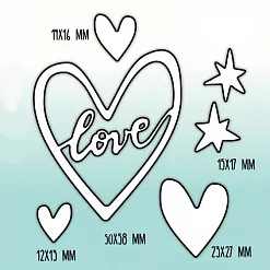 Набор ножей для вырубки "Реальная любовь" (MimiCut)