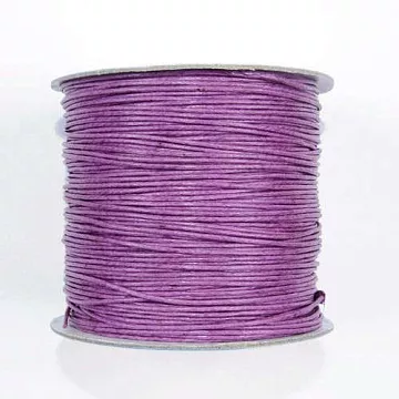 Шнур вощеный, диам. 1 мм, длина 10 м, фиолетовый (Gamma)